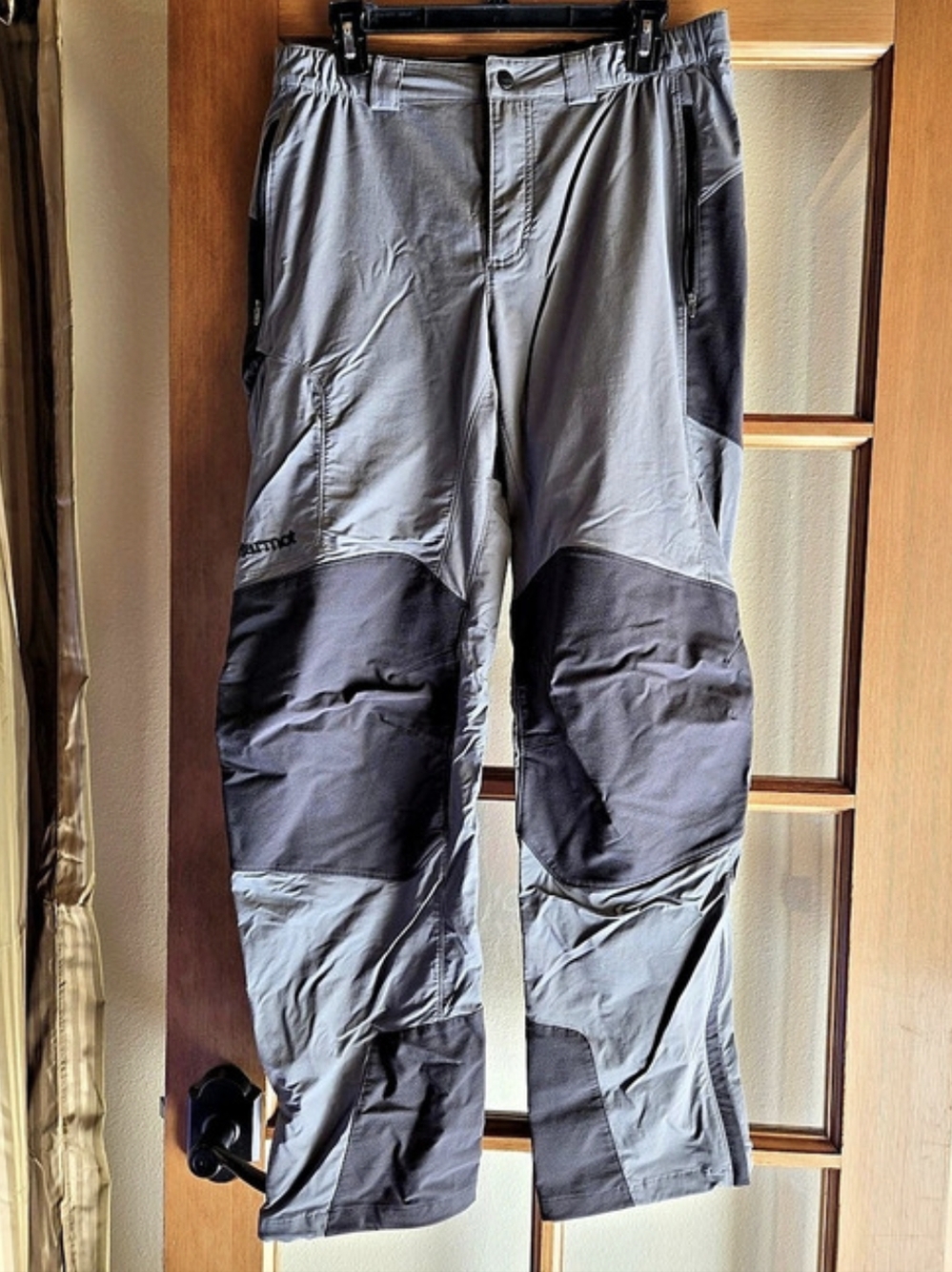 Marmot Men's Mountain Active Pant Gray Soft Shell Ski/Hike Waist 34